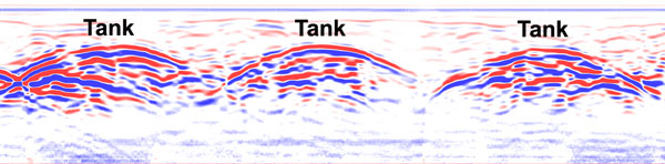 ground radar profile of hidden tanks