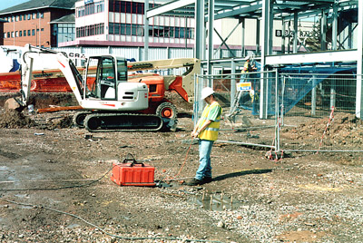 site investigation using ground probing radar