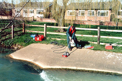 GPR survey of a gauging station