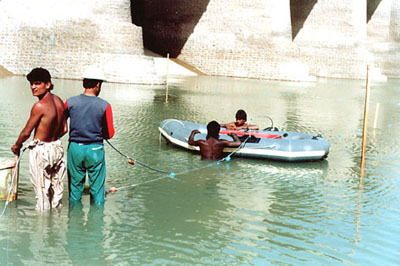 ground penetrating radar survey of barrage