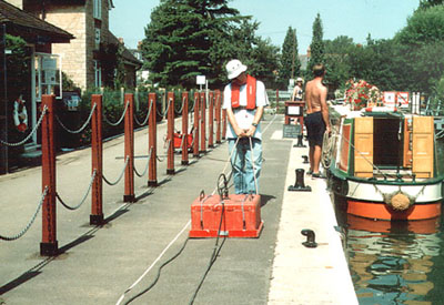ground probing radar survey of a lock towpath