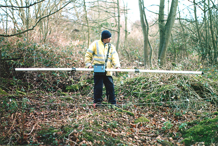 EM 31 geophysical survey of brownfield site